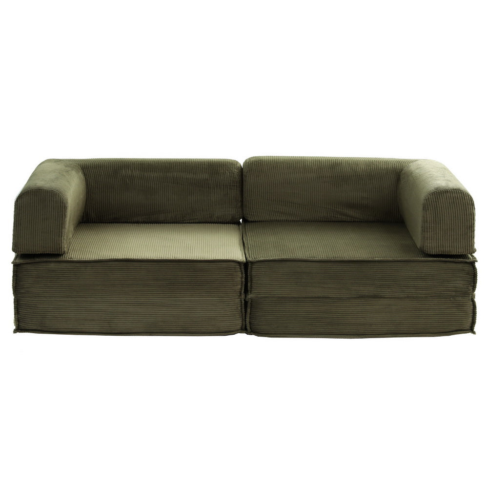 Artiss Convertible Folding Sofa Bed Green