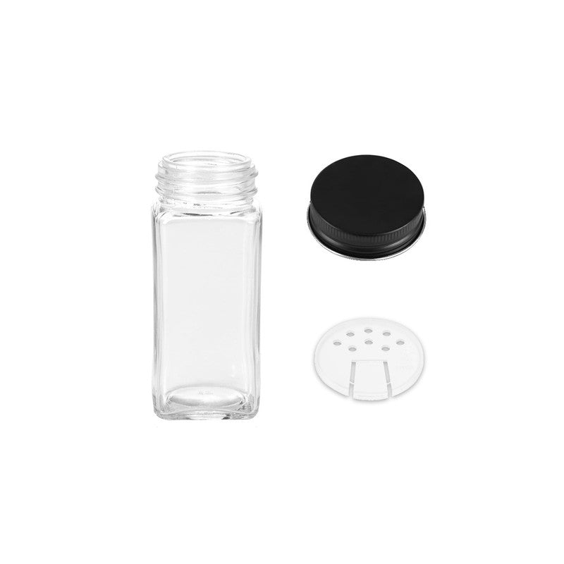 Hivvago 24-Pack 120ml Glass Spice Jars – Airtight Storage with Lids & Labels