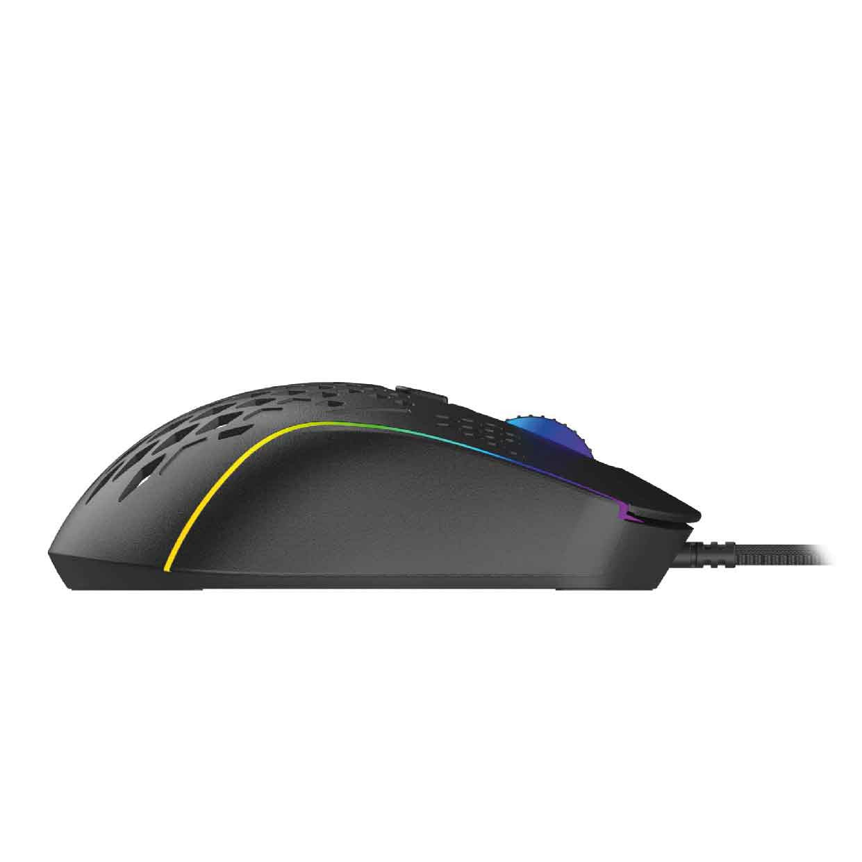 Laser RGB Lightweight Gaming Mouse - Black