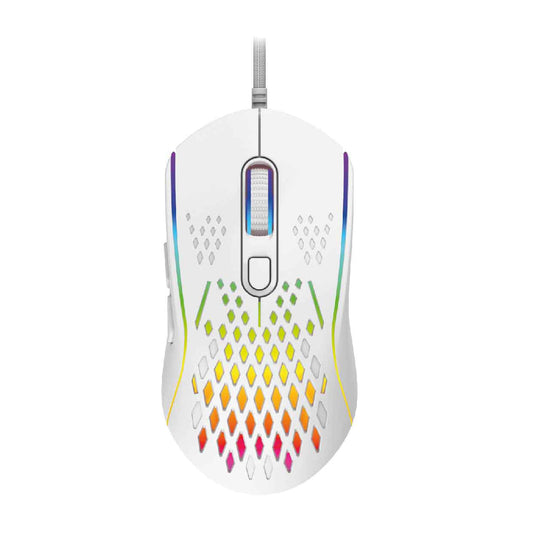 Laser RGB Lightweight Gaming Mouse White
