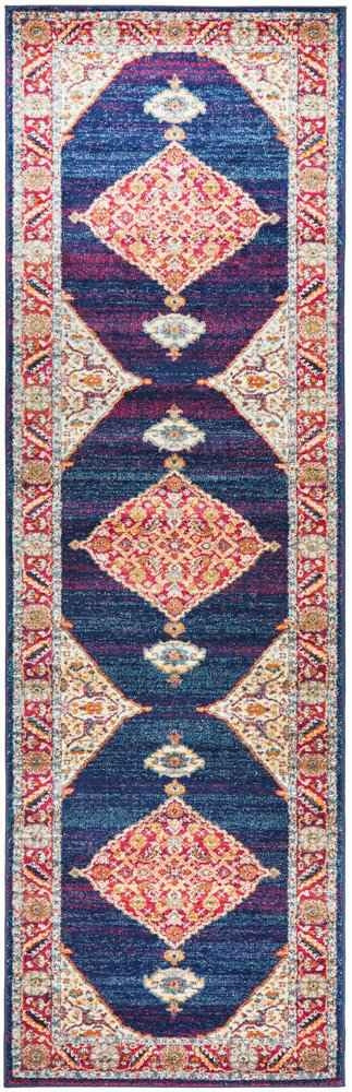 Century 966 Royal Blue Runner by Rug Culture - 80 x 500 cm - RUNNER
