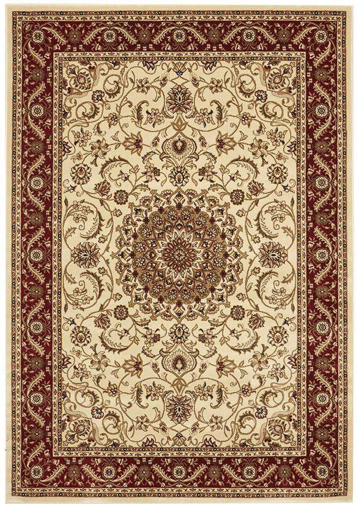 Sydney 9 Ivory Red by Rug Culture - 290X200CM - RECTANGLE