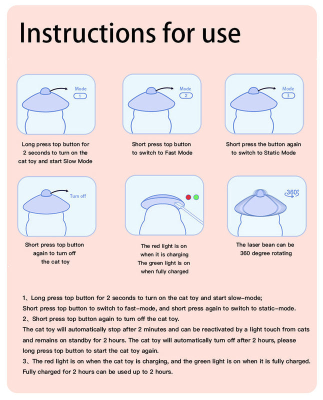 Pet products Pet Toy Cat Laser Toy Tumbler Intelligent Induction Cat Laser Rod