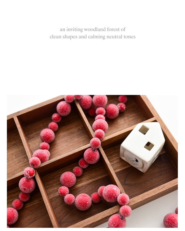 Christmas gift Christmas simulation red fruit skewer decoration string