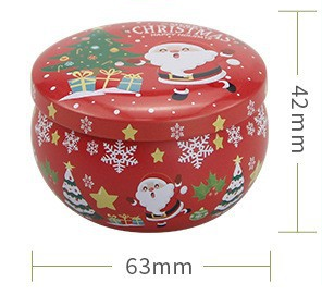 Christmas gift Aussie Christmas Scented Candle Set – 8-Piece Tin Candles with Festive Scents & Designs for Holiday Cheer