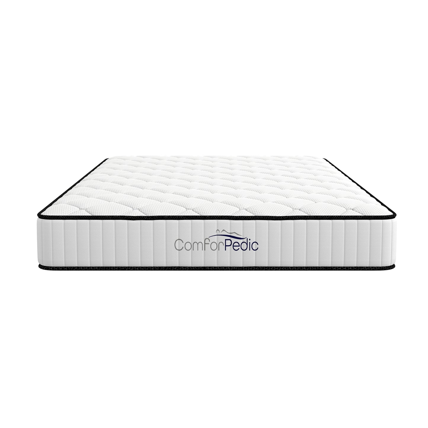 Comforpedic Mattress 5 Zone Medium Support Foam Bonnell Spring 21CM - Queen - White Black