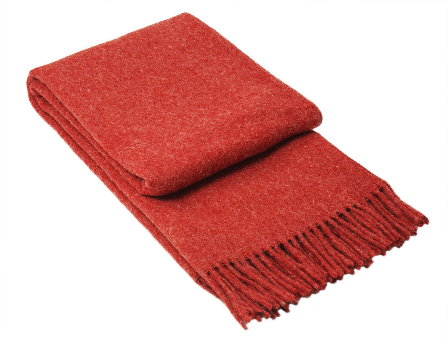 Brighton Throw - 100% NZ Wool - Cherry