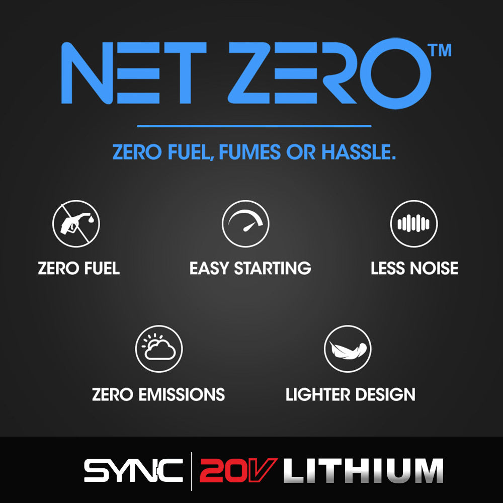 BAUMR-AG 20V SYNC Cordless Pole Saw & Hedge Trimmer Combo, 8 inch Chainsaw Pruner, Telescopic Handle, with Battery and Charger Kit