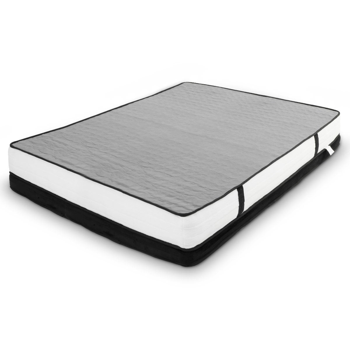 Laura Hill Double Mattress Bed Size Euro Top 5 Zone Spring Foam 32cm Bedding Pocket