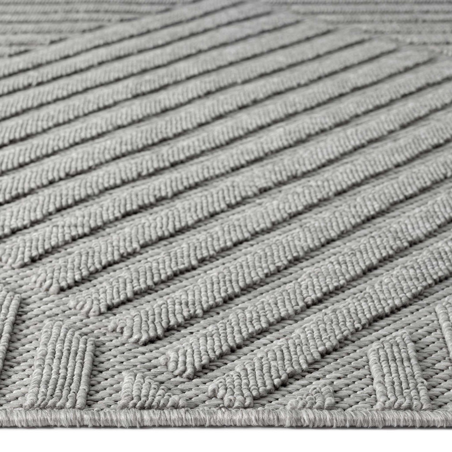 Alpha Outdoor Rug - Light Grey - 300x400