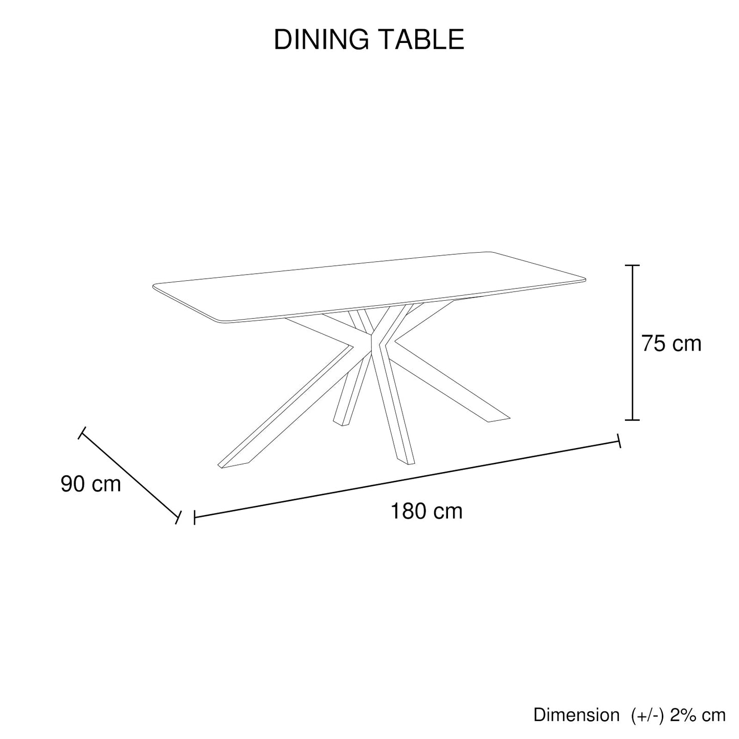 Dining Table Rectangular Shape Grey Sintered Stone Top Powder Coated Iron Legs