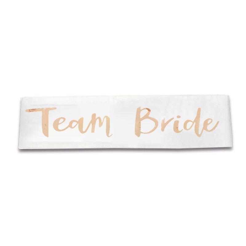 Bridal Party Sash Rose Gold Bride Bridesmaid Maid Honour Mother Hens Night Wear - Mother Of The Bride