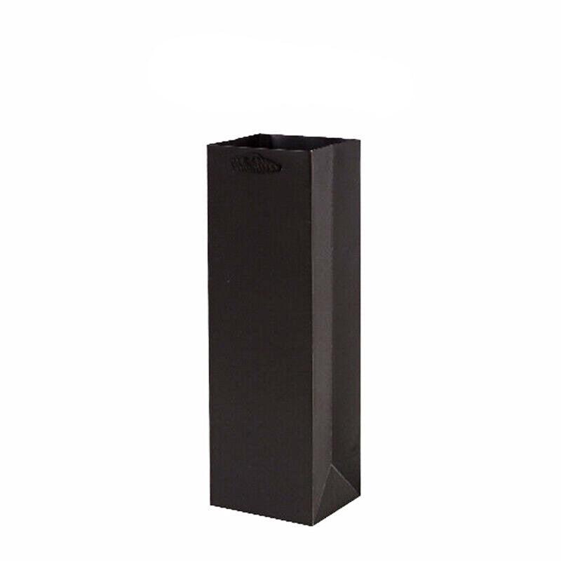 Reusable Wine Bottle Gift Bags Kraft Paper with Handles in White Kraft Black - Kraft