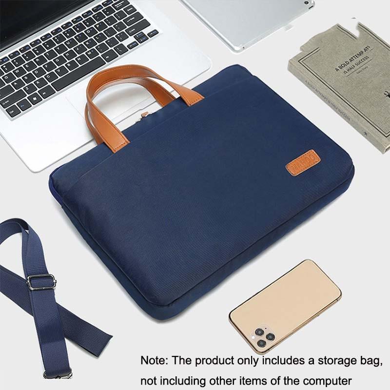 Ultra-thin Macbook Laptop Bag with Mouse Pad - Khaki & Gray 15.6-16.1 Inches