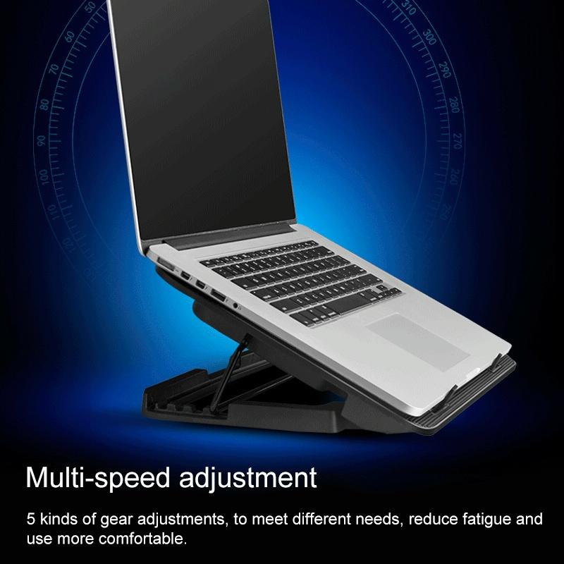 Silent Six-fan Cooling Base for Notebook Computers - Heat Sink