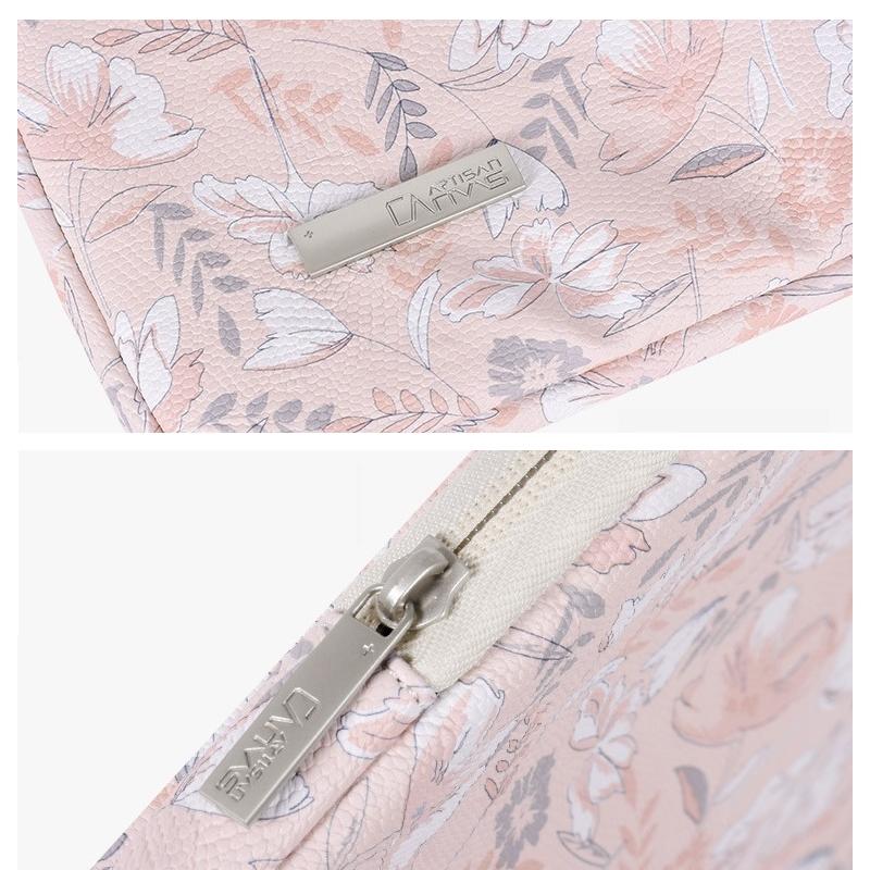 11 Inch Laptop Sleeve with Telescoping Handle - Light Pink