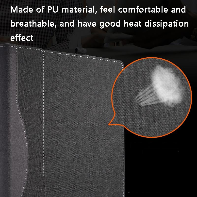 Versatile 13.5 Leather Laptop Sleeve for Microsoft Surface - Multi-functional - Blue