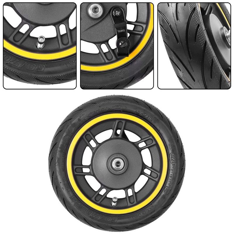 Front Wheel for Ninebot Max G30 - 10 Inch Tubeless Yellow