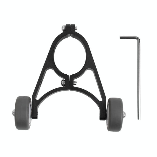 Foldable Auxiliary Wheel Bracket for Electric Scooters - Compatible with Xiaomi Ninebot and More - Black