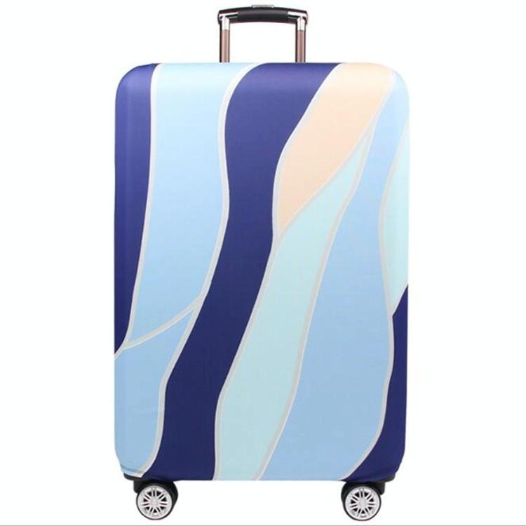 22-24 Inch Travel Suitcase Dust Covers - Elastic & Abrasion-resistant - Green Ripple