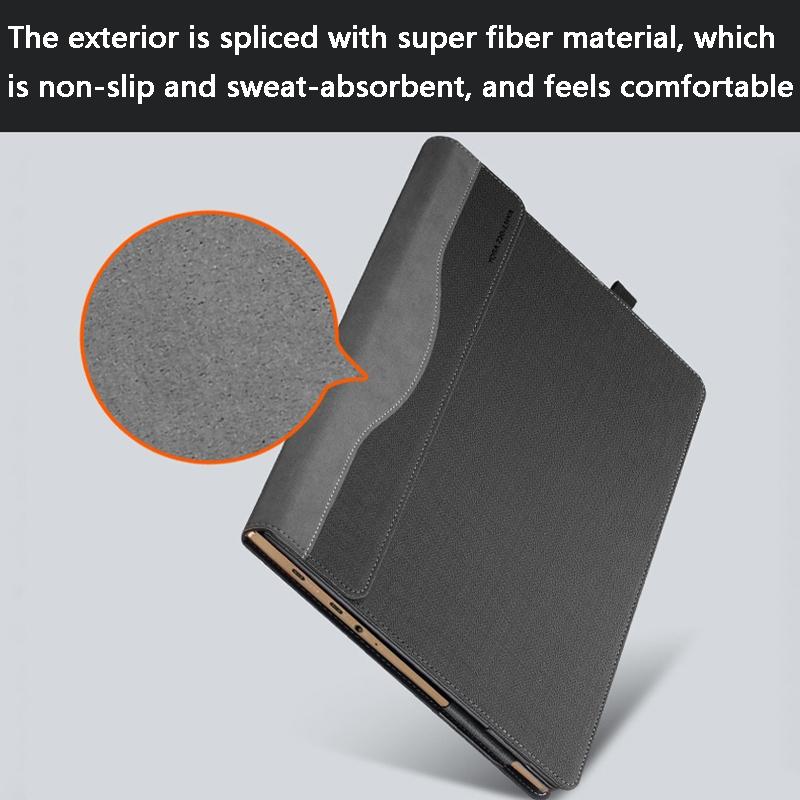 Yoga 720-15 Laptop Leather Case - Protective - Gentleman Gray