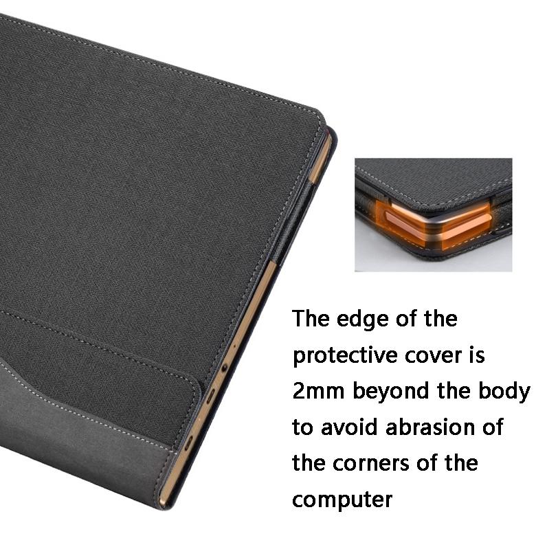 Yoga 720-15 Laptop Leather Case - Protective - Gentleman Gray
