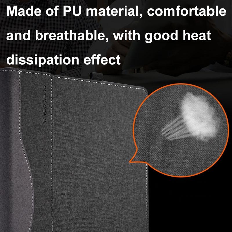 Protective Leather Laptop Case - 16 Inch Anti-Fall - Black - For Samsung Galaxy Book 4 Ultra