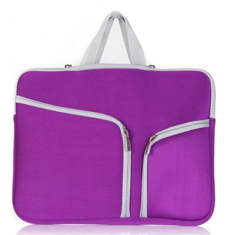 17 Inch Multi-Pocket Laptop Liner Bag For Diving Material Computer - Black - Blue