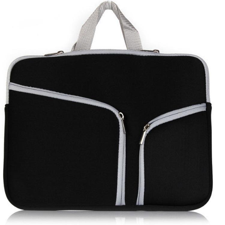 17 Inch Multi-Pocket Laptop Liner Bag For Diving Material Computer - Black - Blue