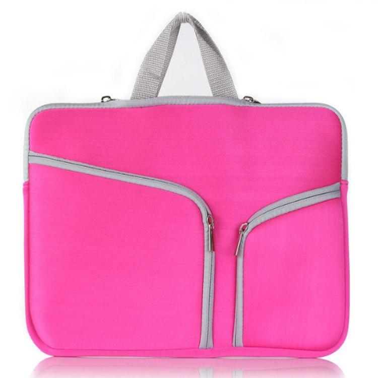 17 Inch Multi-Pocket Laptop Liner Bag For Diving Material Computer - Black - Blue