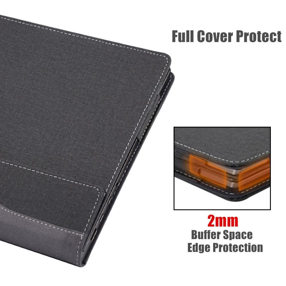 Protective Leather Laptop Case - 16 Inch Anti-Fall - Dark Blue - For Samsung Galaxy Book 3 Ultra