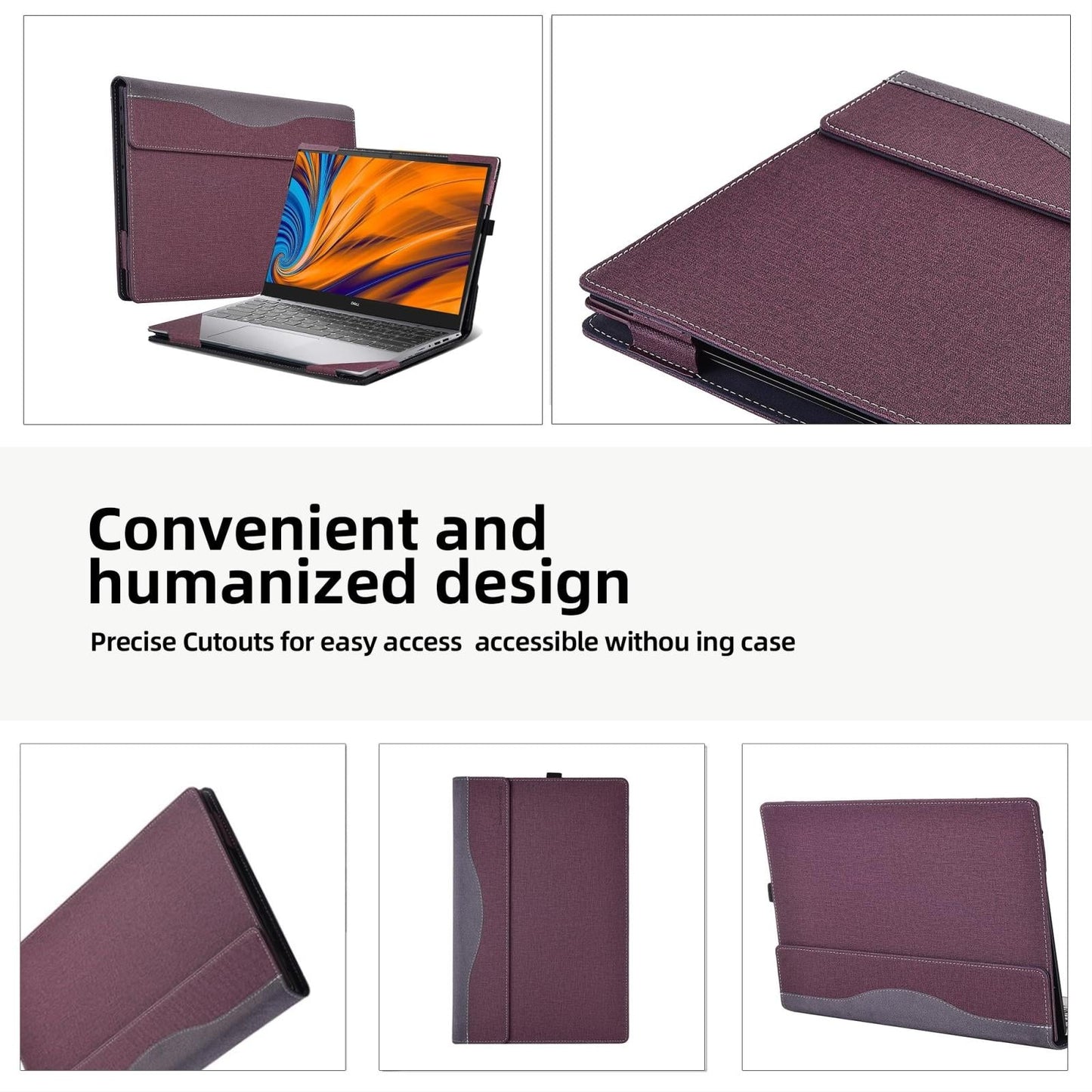 Protective Leather Laptop Case - 16 Inch Anti-Fall - Dark Blue - For Samsung Galaxy Book 3 Ultra