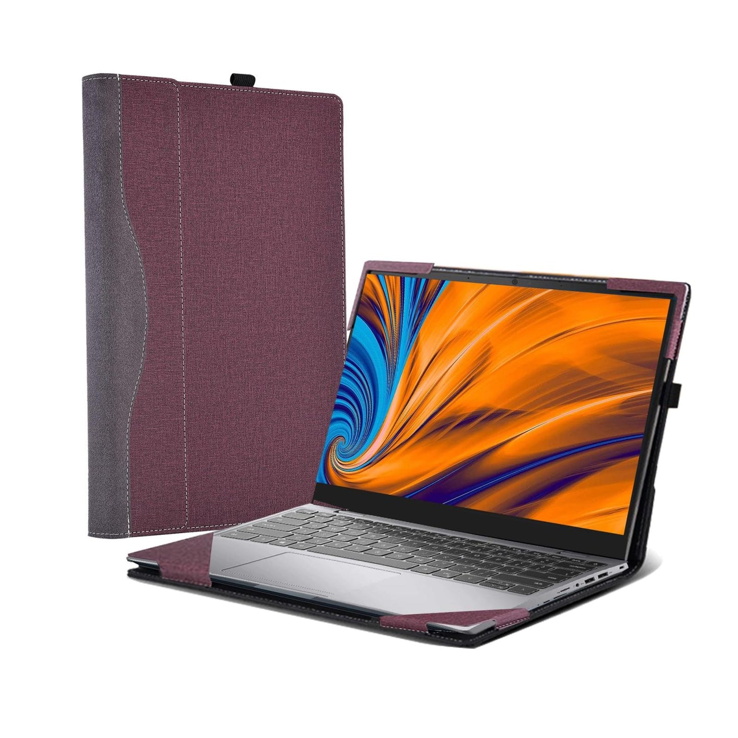 Protective Leather Laptop Case - 16 Inch Anti-Fall - Dark Blue - For Samsung Galaxy Book 3 Ultra