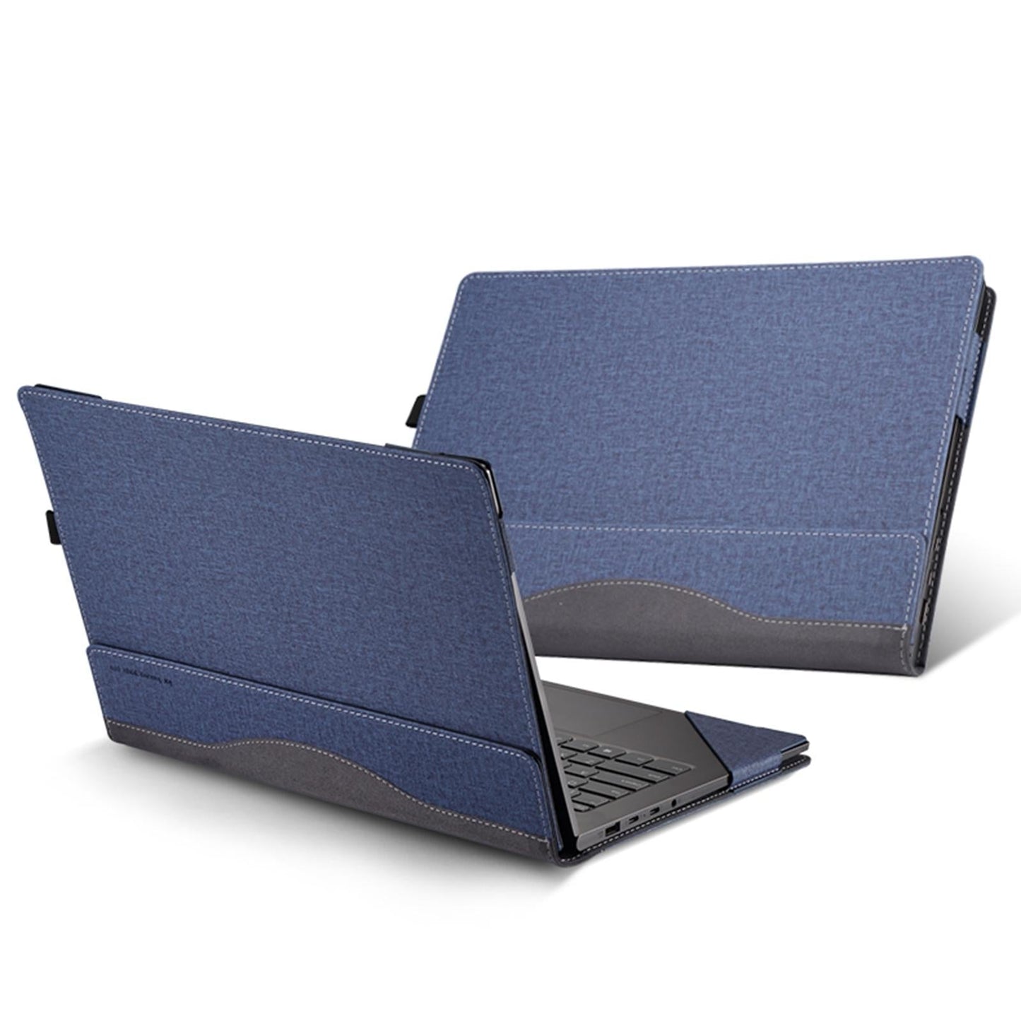 Protective Leather Laptop Case - 16 Inch Anti-Fall - Dark Blue - For Samsung Galaxy Book 3 Ultra