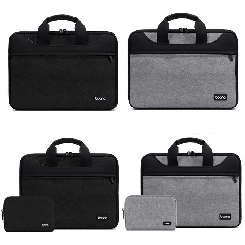 Waterproof Oxford Cloth Laptop Bag - Full Open Portable - 11 / 12 Inches - Grey