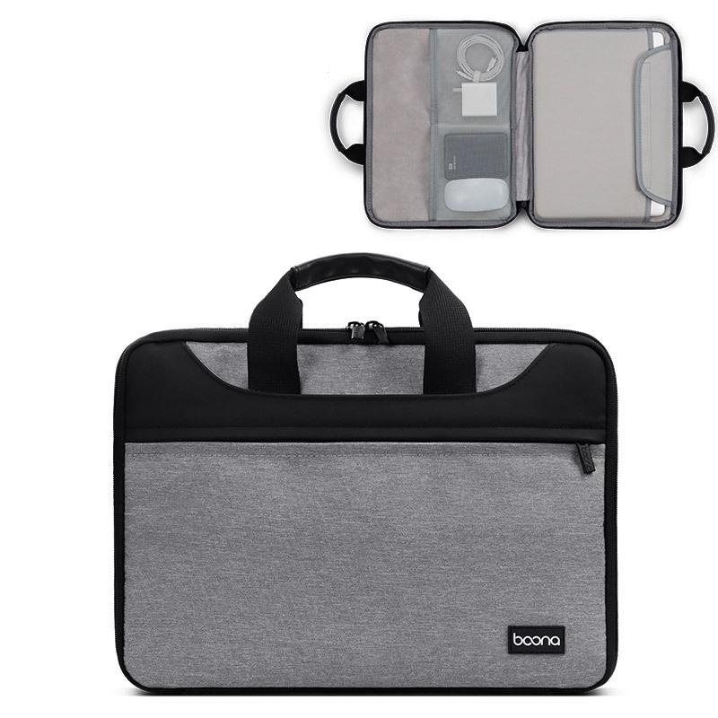 Waterproof Oxford Cloth Laptop Bag - Full Open Portable - 11 / 12 Inches - Grey