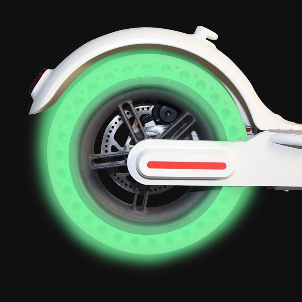 8.5 Inch Shock-absorbing Honeycomb Solid Tire for Xiaomi Mijia M365 - Fluorescent Pattern - Fluorescent Blue