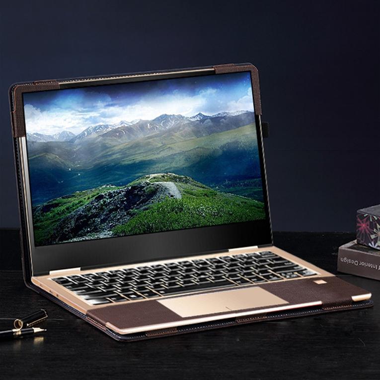 Yoga 730-13 Laptop Leather Case - Protective - Business Brown