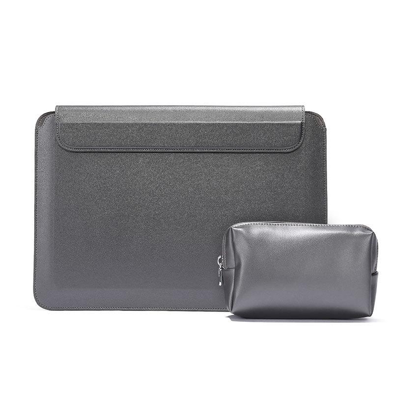 Multifunctional Laptop Bag Stand - Fits 13.3-14 Inches - Black - Gray With Power Bag