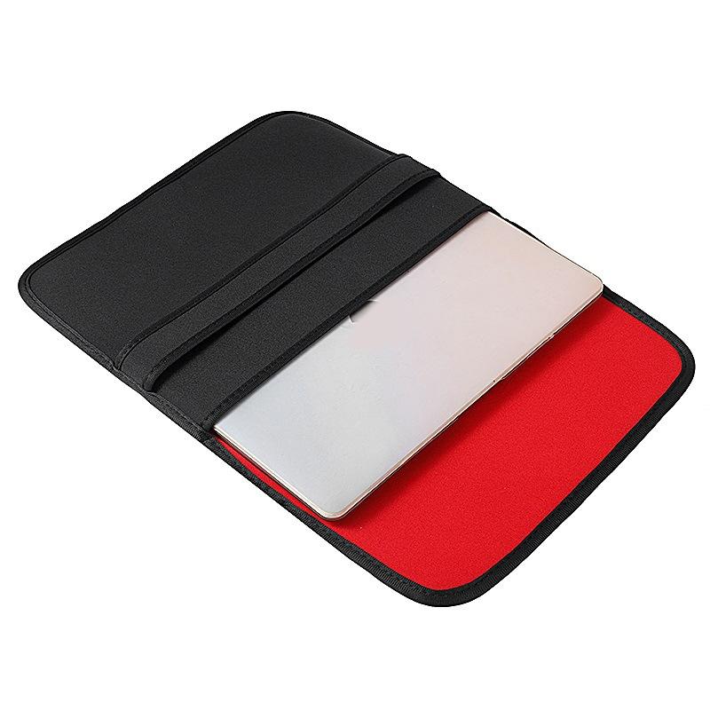 Horizontal Flap Clutch Bag with Neoprene Laptop Lining - Blue - 13 Inch
