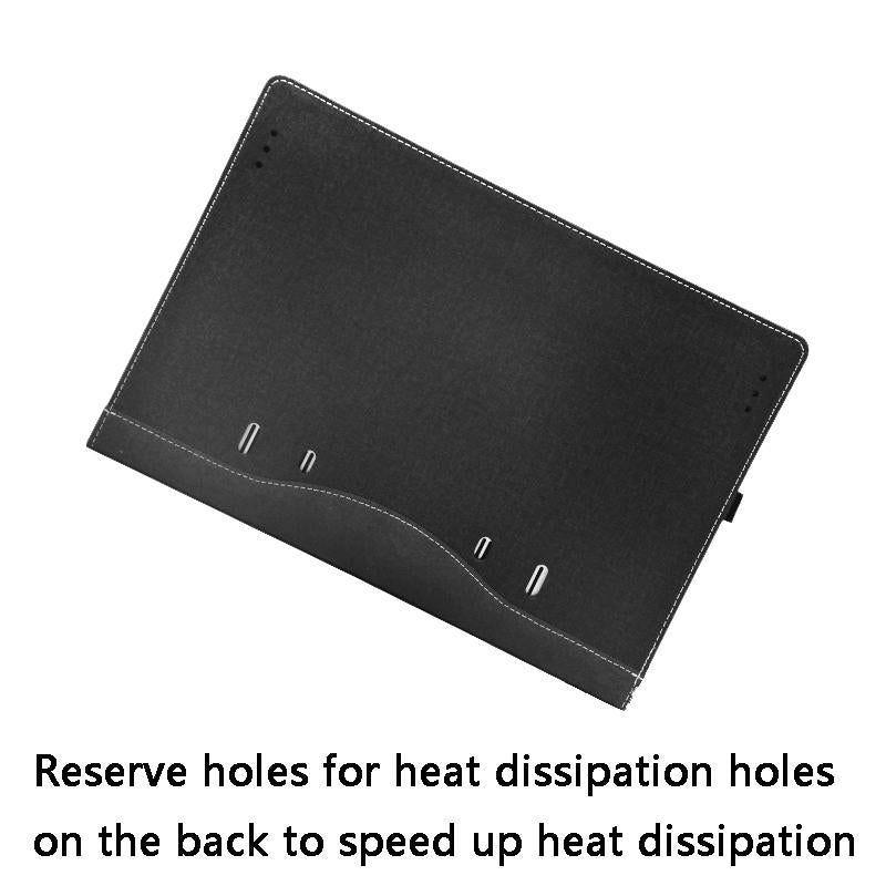 14 Inch Laptop Protective Case In Pu Leather For Ideapad C340 - Dark Gray