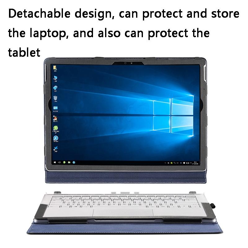 15-inch Protective Sleeve for Microsoft Surface Book 2 in Pu Leather - Gentleman Gray