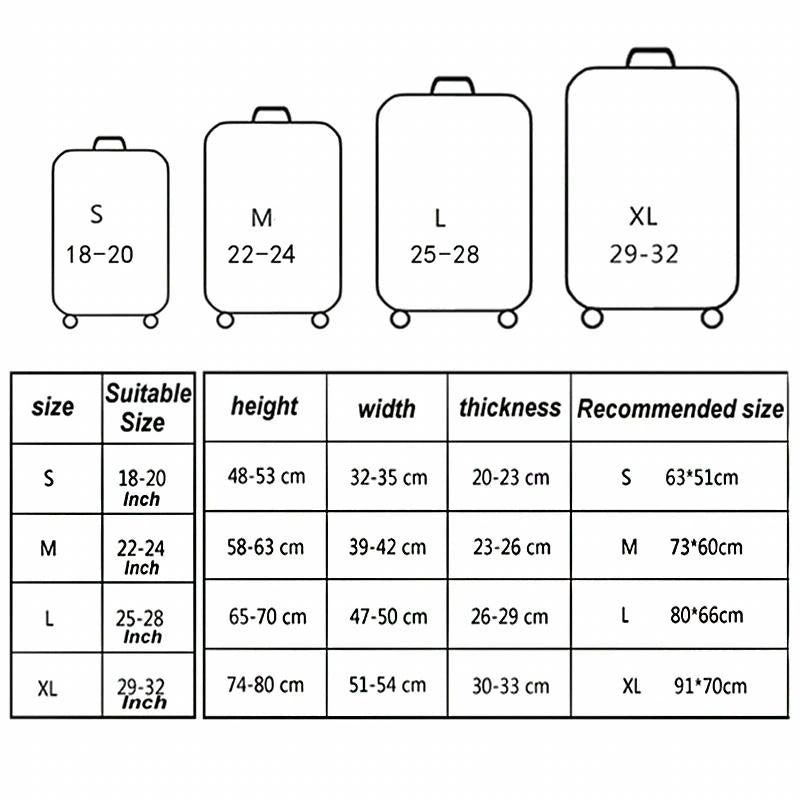 29-32 Inch Travel Suitcase Dust Covers - Elastic & Abrasion-resistant - Blue Ripple