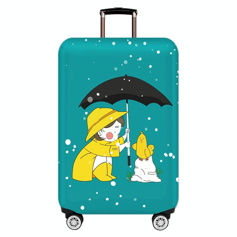 Xl Thick Elastic Luggage Cover - Dustproof & Wear-resistant - Bear Girl