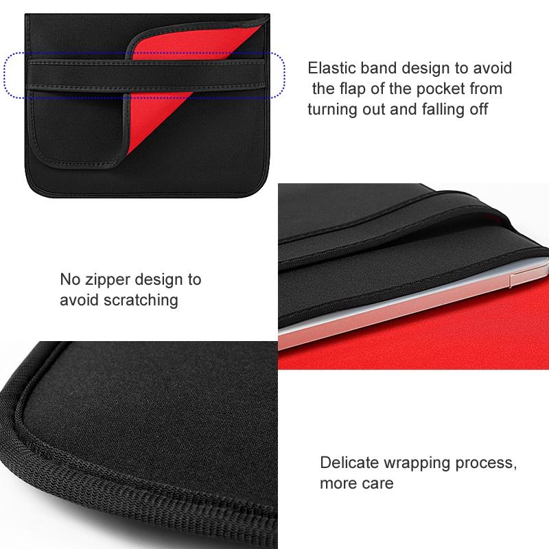 Horizontal Flap Clutch Bag with Neoprene Laptop Lining - Purple - 13 Inch