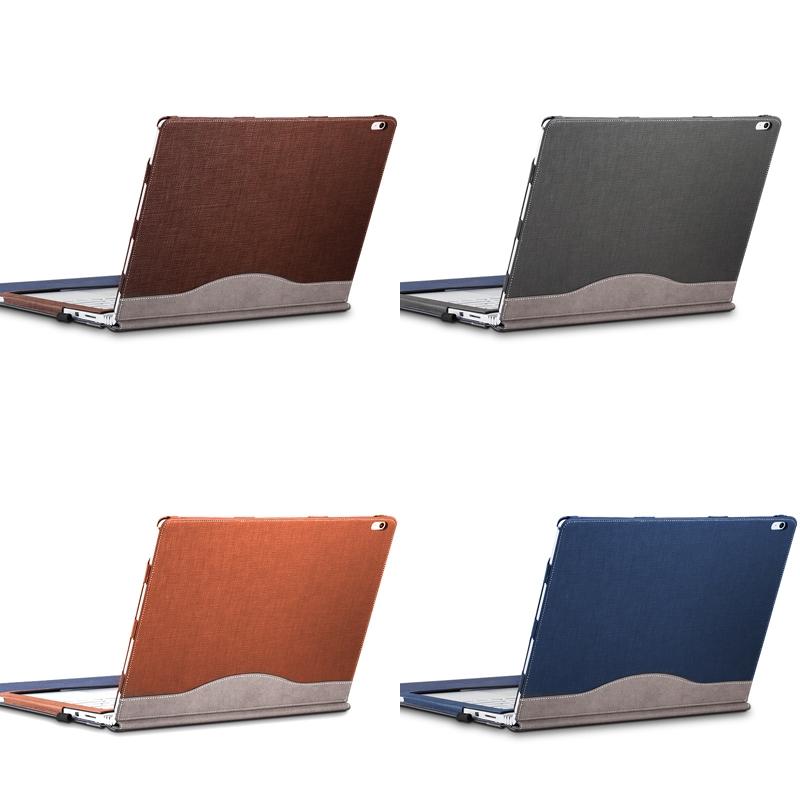 15-inch Protective Sleeve for Microsoft Surface Book 2 in Pu Leather - Deep Blue