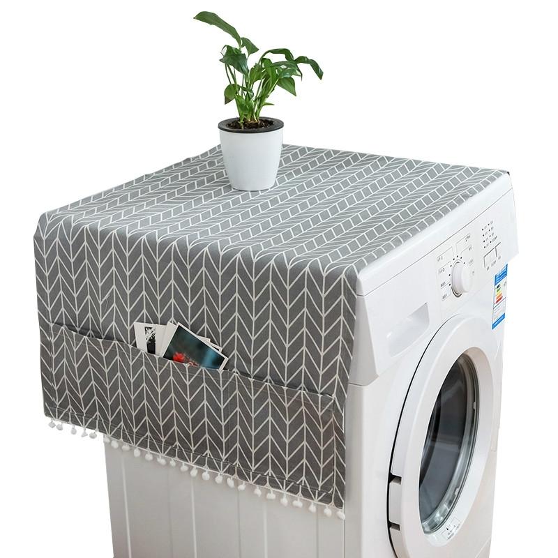 Kitchen Refrigerator and Washing Machine Dustproof Cover - 55x130cm - Dandelion