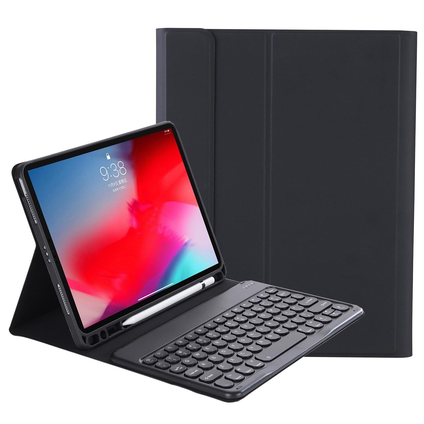 Detachable Bluetooth Keyboard Leather Case For Ipad Air 4 / 5 - Candy Colour Skin Texture - 10.9 Inch - For Ipad Air 4 10.9 2020 / Air 5 10.9 2022