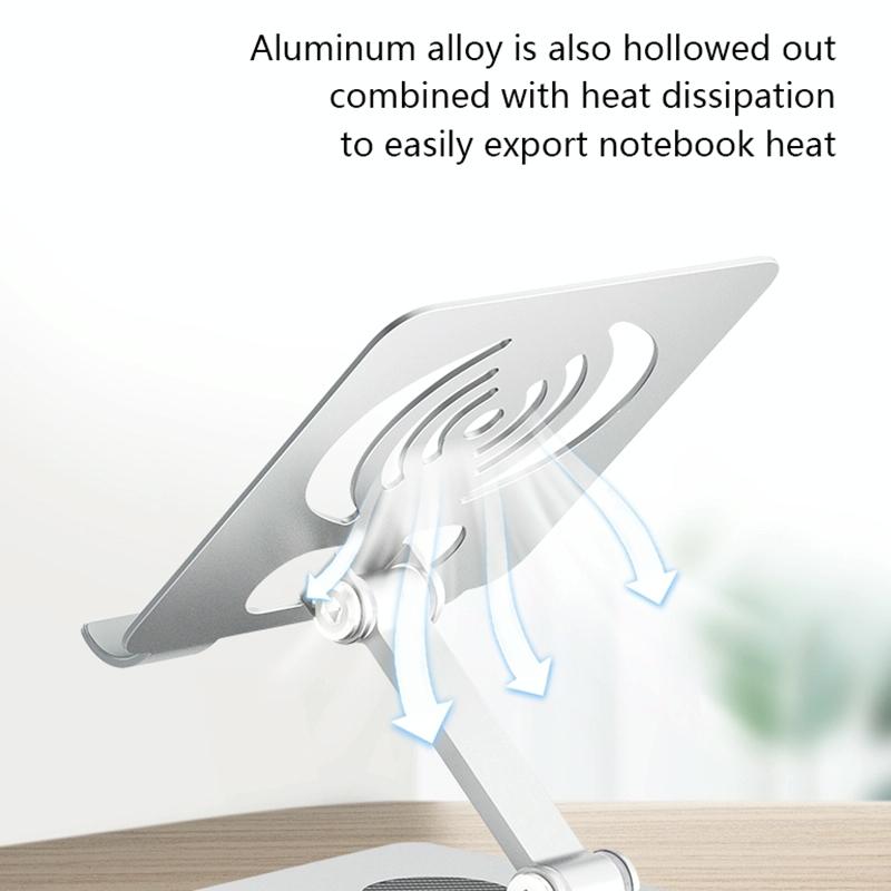Foldable Rotating Laptop / Tablet Stand - Aluminum Alloy - Green
