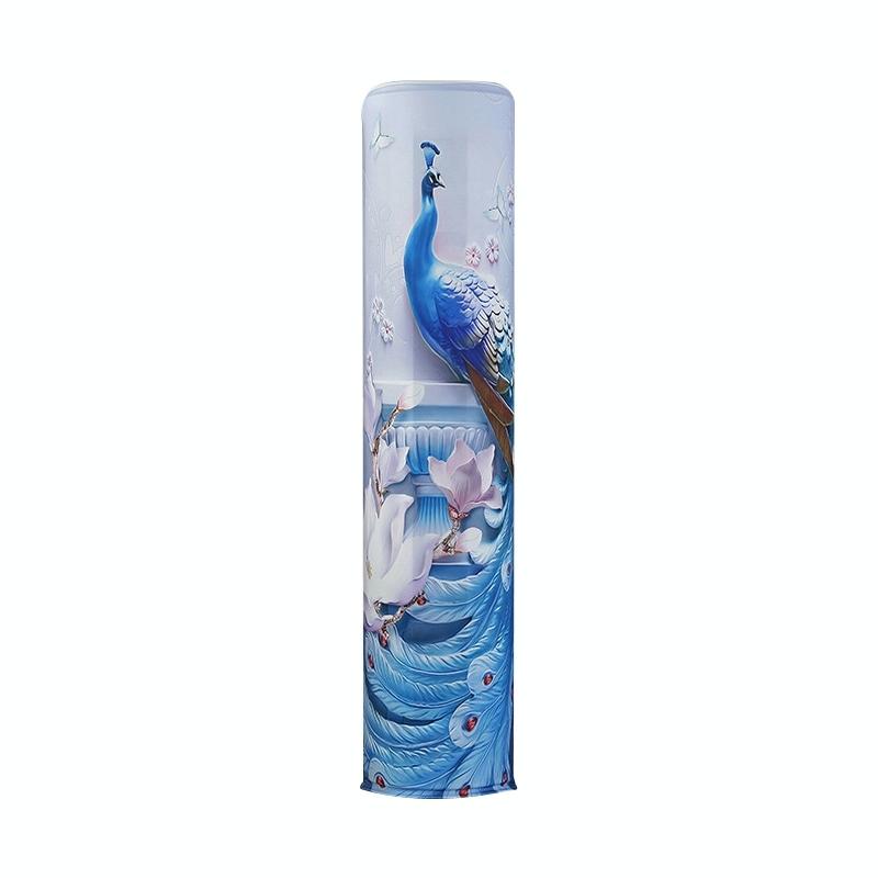 185 x 40 Cm Elastic Cloth Cabinet Air Conditioner Dust Cover - Monstera